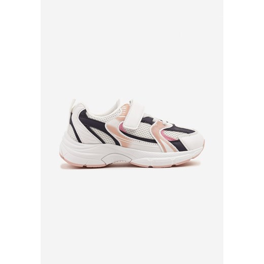 Różowe Buty Sportowe Sneakersy z Geometrycznym Motywem Olirenea ze sklepu born2be.pl w kategorii Buty sportowe dziecięce - zdjęcie 178204734