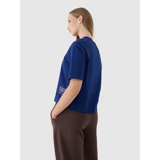 Bluzka damska 4F z krótkim rękawem z okrągłym dekoltem 