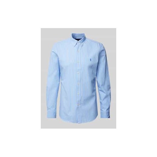 Koszula casualowa o kroju slim fit z kołnierzykiem typu button down ze sklepu Peek&Cloppenburg  w kategorii Koszule męskie - zdjęcie 178205292