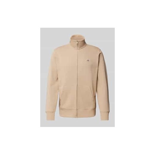 Bluza rozpinana o kroju regular fit z wyhaftowanym logo ze sklepu Peek&Cloppenburg  w kategorii Bluzy męskie - zdjęcie 178205331