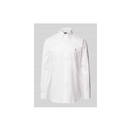 Koszula biznesowa o kroju slim fit z wyhaftowanym logo ze sklepu Peek&Cloppenburg  w kategorii Koszule męskie - zdjęcie 178205354