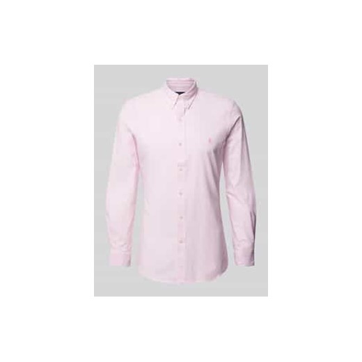 Koszula casualowa o kroju slim fit z kołnierzykiem typu button down ze sklepu Peek&Cloppenburg  w kategorii Koszule męskie - zdjęcie 178205552