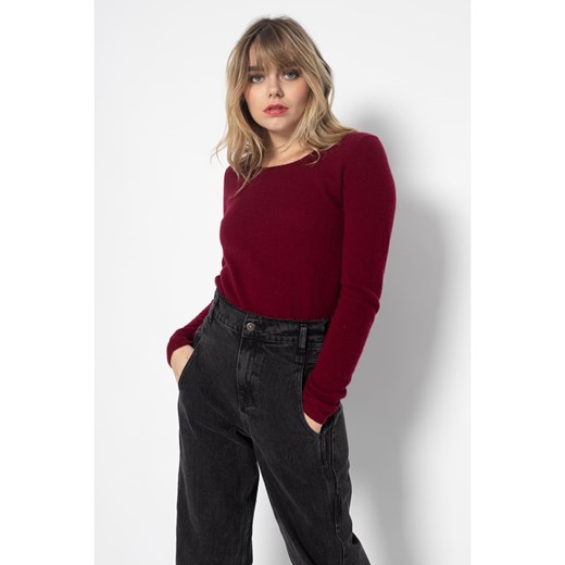 Perfect Cashmere Kaszmirowy sweter &quot;Oprah&quot; w kolorze bordowym ze sklepu Limango Polska w kategorii Swetry damskie - zdjęcie 178205752