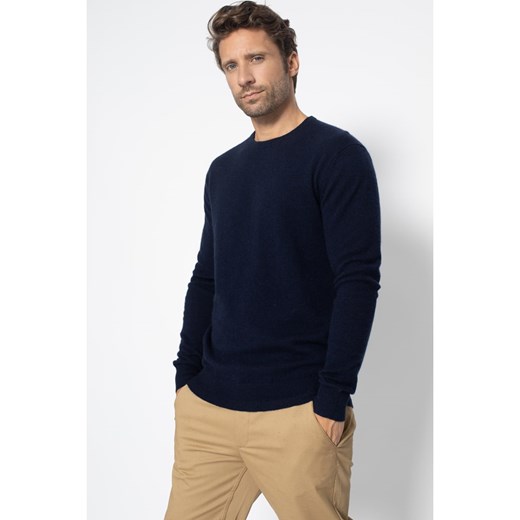 Perfect Cashmere Kaszmirowy sweter &quot;Blake&quot; w kolorze granatowym ze sklepu Limango Polska w kategorii Swetry męskie - zdjęcie 178205761