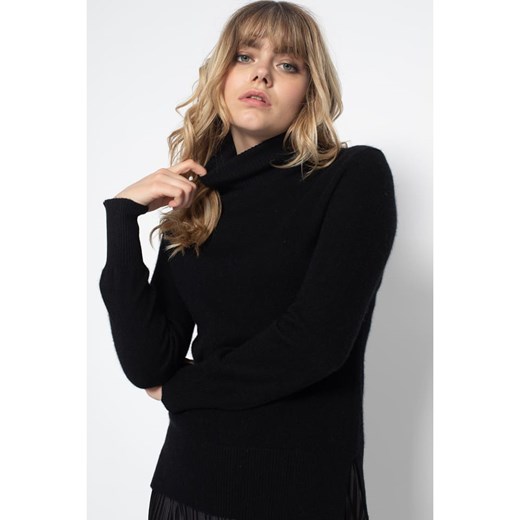 Perfect Cashmere Kaszmirowy golf &quot;Tracy&quot; w kolorze czarnym ze sklepu Limango Polska w kategorii Swetry damskie - zdjęcie 178205943