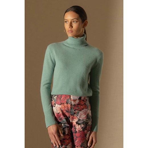 Perfect Cashmere Kaszmirowy golf &quot;Tracy&quot; w kolorze zielonym ze sklepu Limango Polska w kategorii Swetry damskie - zdjęcie 178205952