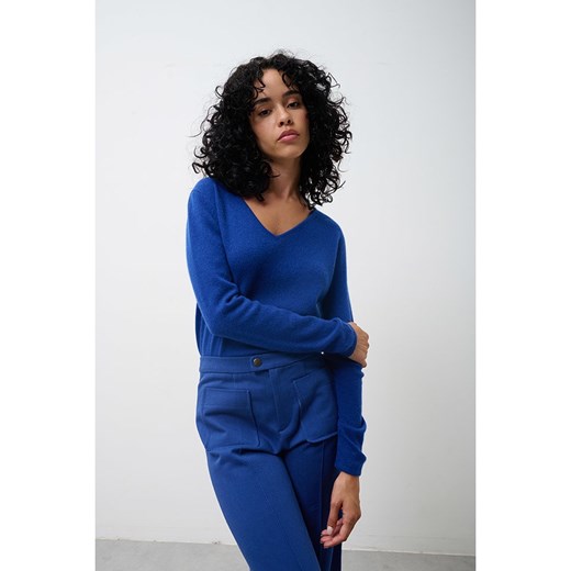 AUTHENTIC CASHMERE Kaszmirowy sweter &quot;Galise&quot; w kolorze niebieskim ze sklepu Limango Polska w kategorii Swetry damskie - zdjęcie 178206002