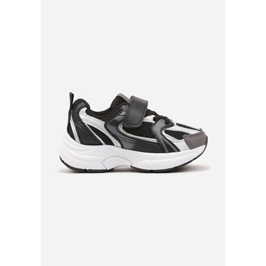 Czarne Buty Sportowe z Siateczką i Zapięciem na Rzep Taliren ze sklepu born2be.pl w kategorii Buty sportowe dziecięce - zdjęcie 178206174