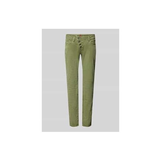 Jeansy o kroju slim fit ze szlufkami na pasek model ‘Malibu’ ze sklepu Peek&Cloppenburg  w kategorii Jeansy damskie - zdjęcie 178207044
