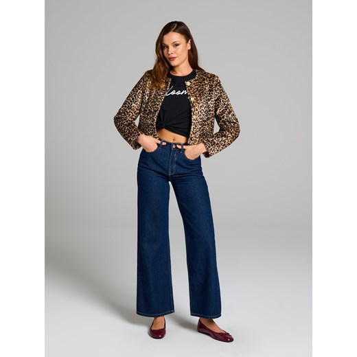 Sinsay - Koszulka z napisem - czarny Sinsay S Sinsay