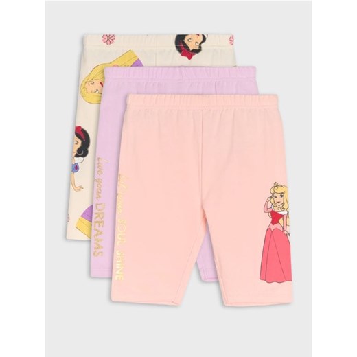 Sinsay - Legginsy 3 pack Disney Princess - wielobarwny ze sklepu Sinsay w kategorii Spodenki dziewczęce - zdjęcie 178208661
