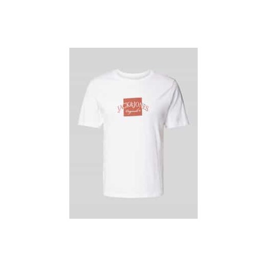 T-shirt z nadrukiem z logo model ‘BOSTON’ ze sklepu Peek&Cloppenburg  w kategorii T-shirty męskie - zdjęcie 178208881