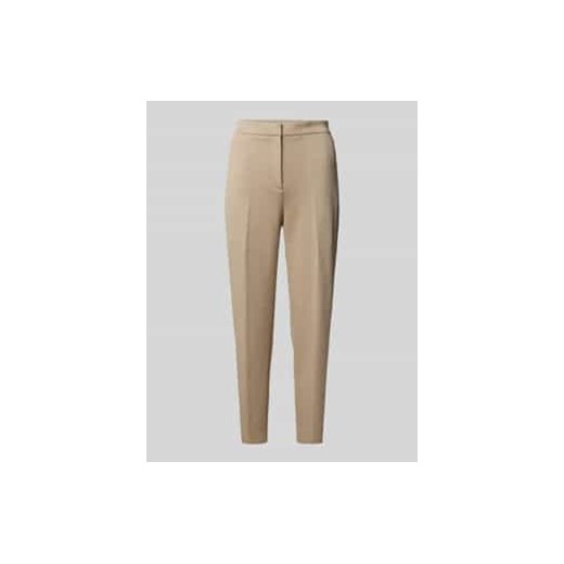 Spodnie materiałowe o kroju slim fit w kant ze sklepu Peek&Cloppenburg  w kategorii Spodnie damskie - zdjęcie 178209050