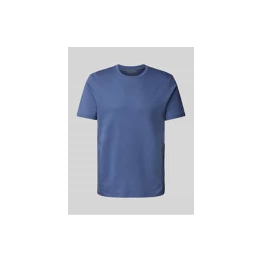 T-shirt z prążkowanym okrągłym dekoltem ze sklepu Peek&Cloppenburg  w kategorii T-shirty męskie - zdjęcie 178209060