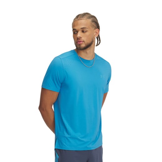 Męska koszulka do biegania Under Armour UA Launch Elite - niebieska ze sklepu Sportstylestory.com w kategorii T-shirty męskie - zdjęcie 178209272