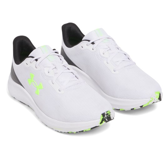 Męskie buty do biegania Under Armour UA Charged Pursuit 4 - białe ze sklepu Sportstylestory.com w kategorii Buty sportowe męskie - zdjęcie 178209322
