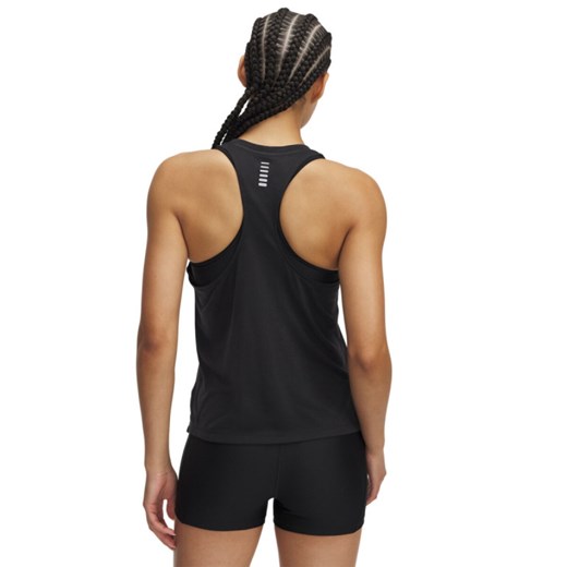 Damski top do biegania Under Armour UA Launch Camo Singlet - czarny ze sklepu Sportstylestory.com w kategorii Bluzki damskie - zdjęcie 178209420