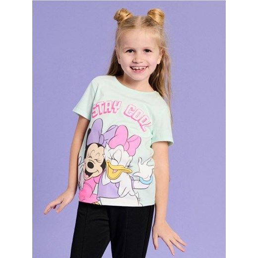 Sinsay - Bawełniana koszulka Disney - zielony Sinsay 122 Sinsay