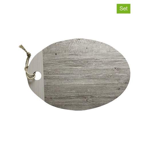Zak Designs Deski (2 szt.) &quot;Fjord&quot; w kolorze brązowym do serwowania - Ø 26 cm ze sklepu Limango Polska w kategorii Misy i tace dekoracyjne - zdjęcie 178211450