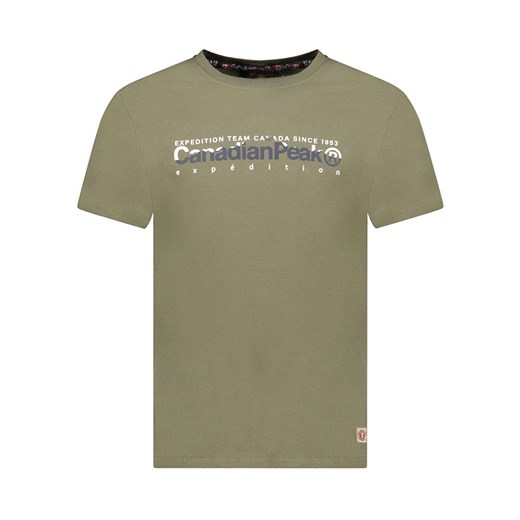 Canadian Peak Koszulka &quot;Jopeakeak&quot; w kolorze khaki ze sklepu Limango Polska w kategorii T-shirty męskie - zdjęcie 178211571