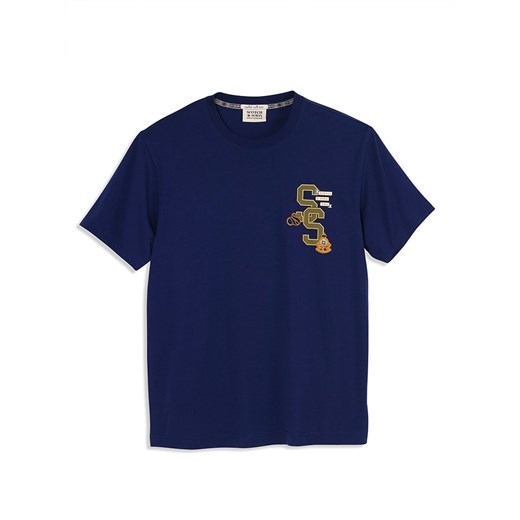 Scotch &amp; Soda Koszulka w kolorze granatowym ze sklepu Limango Polska w kategorii T-shirty męskie - zdjęcie 178211710