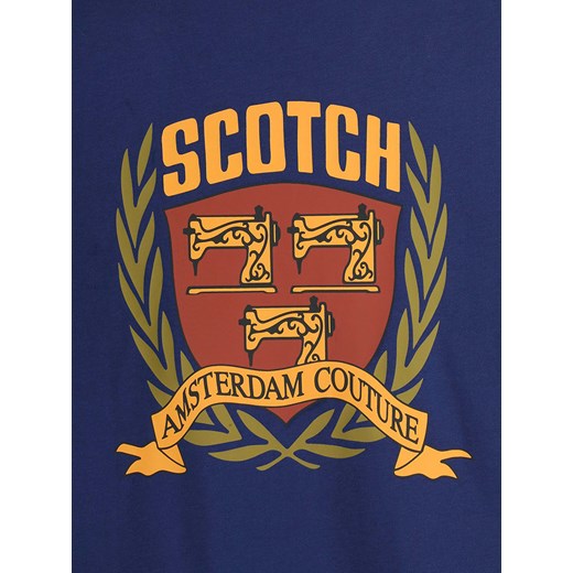 T-shirt męski SCOTCH&SODA casual z krótkim rękawem 