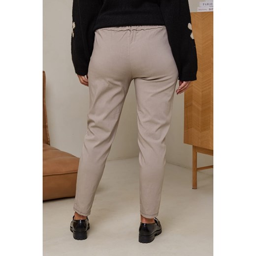 Curvy Lady Spodnie w kolorze beżowym Curvy Lady 40/42 okazja Limango Polska