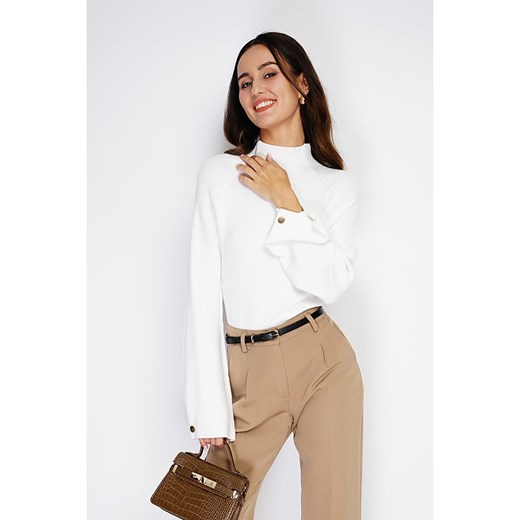 C&amp; Jo Sweter w kolorze białym ze sklepu Limango Polska w kategorii Swetry damskie - zdjęcie 178212153