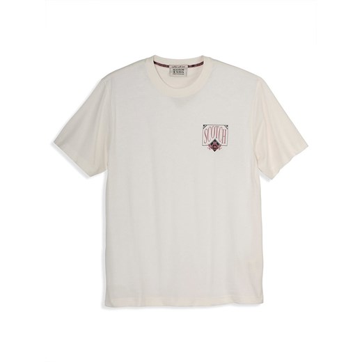 T-shirt męski biały SCOTCH&SODA