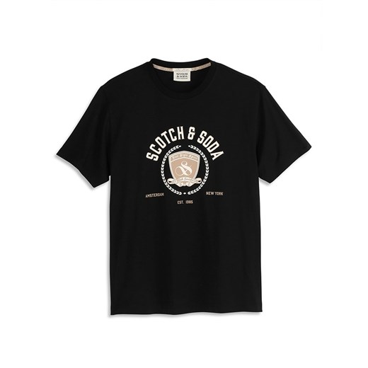 Scotch &amp; Soda Koszulka w kolorze czarnym ze sklepu Limango Polska w kategorii T-shirty męskie - zdjęcie 178212470