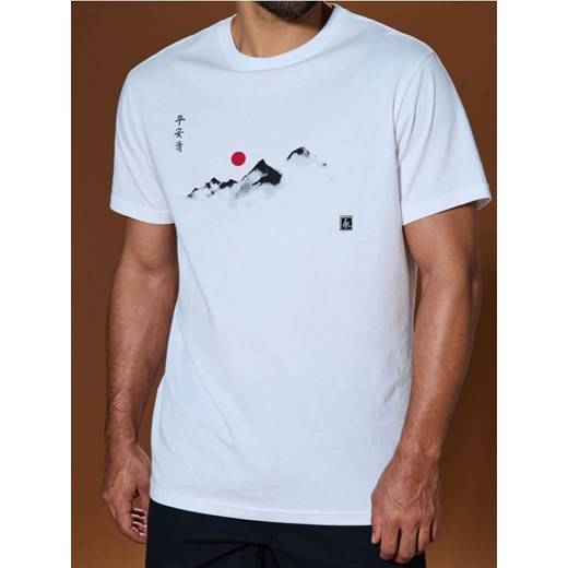 Sinsay - Koszulka z nadrukiem - biały ze sklepu Sinsay w kategorii T-shirty męskie - zdjęcie 178213723