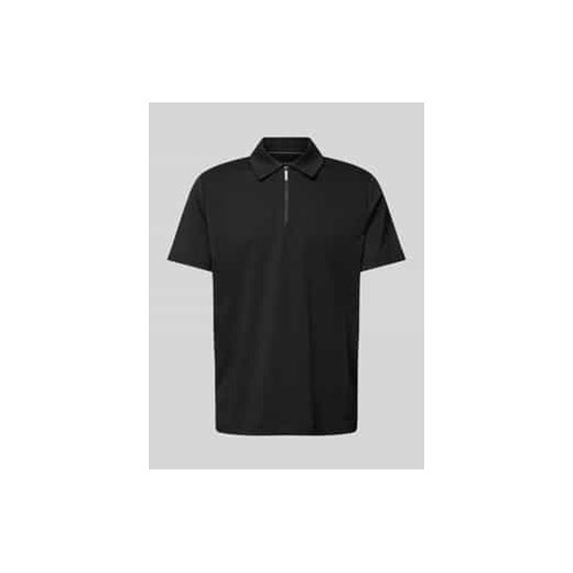 Koszulka polo z bocznymi rozcięciami model ‘INTERLOCK’ ze sklepu Peek&Cloppenburg  w kategorii T-shirty męskie - zdjęcie 178214022