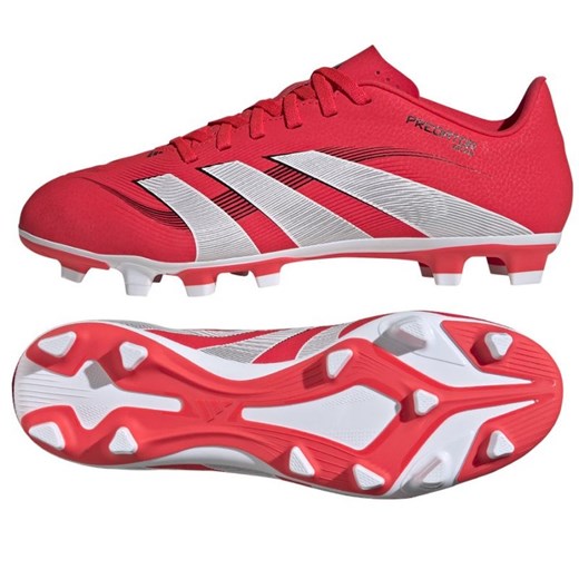 Buty piłkarskie adidas Predator Club FG/MG ID1326 czerwone ze sklepu ButyModne.pl w kategorii Buty sportowe męskie - zdjęcie 178214312