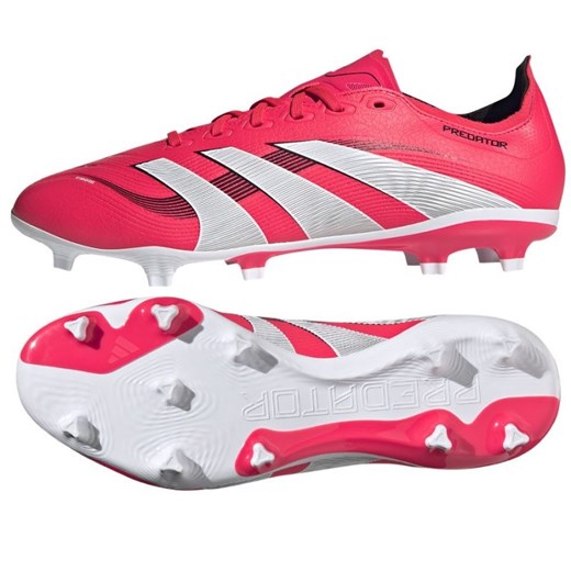 Buty piłkarskie adidas Predator League FG/MG ID3745 czerwone ze sklepu ButyModne.pl w kategorii Buty sportowe męskie - zdjęcie 178214314