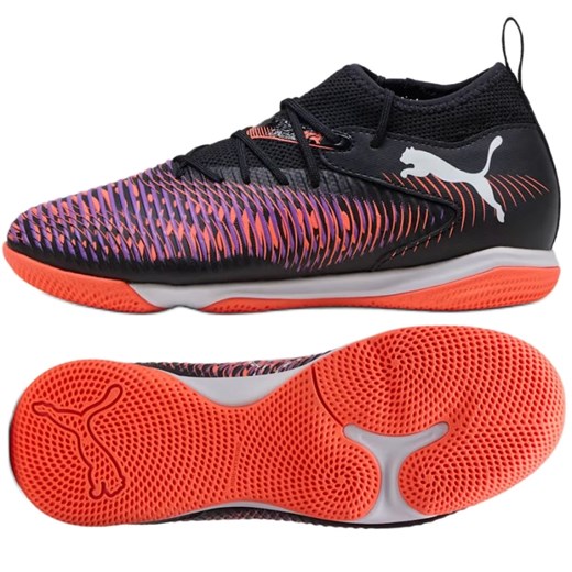 Buty piłkarskie Puma Future 8 Match IT+ Mid 108387-01 czarne ze sklepu ButyModne.pl w kategorii Buty sportowe dziecięce - zdjęcie 178214324