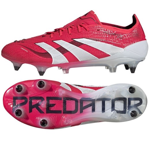 Buty piłkarskie adidas Predator Elite Sg ID3853 czerwone ze sklepu ButyModne.pl w kategorii Buty sportowe męskie - zdjęcie 178214403