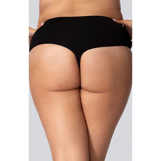 Stringi wyszczuplające ze średnim stanem czarne Smoothwear, Kolor czarny (onyx), Rozmiar 6/7, Mona Queen Size ze sklepu Primodo w kategorii Bielizna wyszczuplająca - zdjęcie 178214974
