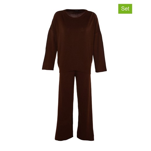 trendyol 2-częściowy zestaw w kolorze brązowym Trendyol L Limango Polska promocja