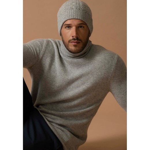 Perfect Cashmere Kaszmirowy golf &quot;Marius&quot; w kolorze jasnoszarym ze sklepu Limango Polska w kategorii Swetry męskie - zdjęcie 178215020