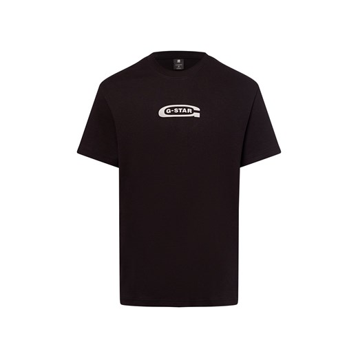 G-Star RAW Koszulka męska Mężczyźni Bawełna czarny jednolity ze sklepu vangraaf w kategorii T-shirty męskie - zdjęcie 178215941