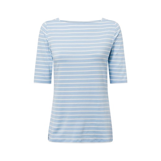 comma Koszulka damska Kobiety wiskoza jasnoniebieski w paski ze sklepu vangraaf w kategorii Bluzki damskie - zdjęcie 178215944