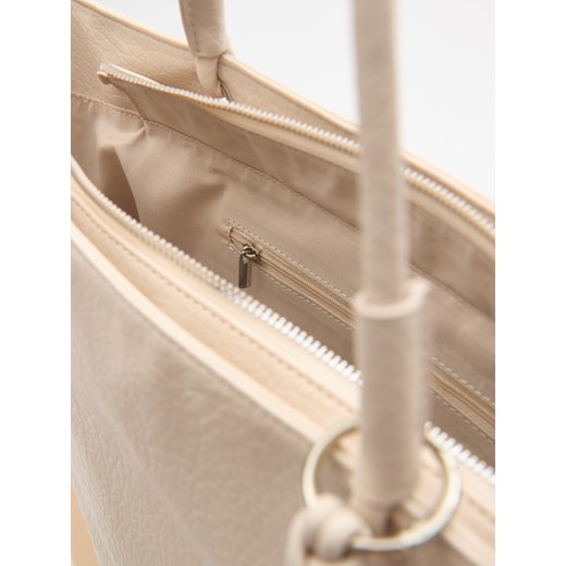 Shopper bag Sinsay matowa na ramię