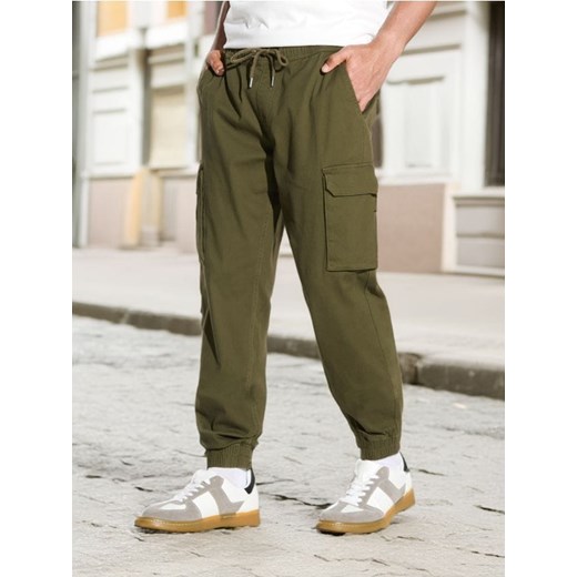 Sinsay - Spodnie jogger - khaki ze sklepu Sinsay w kategorii Spodnie męskie - zdjęcie 178217504