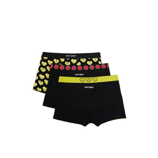 Cropp - 3 pack bokserek Smiley World - czarny ze sklepu Cropp w kategorii Majtki męskie - zdjęcie 178218870