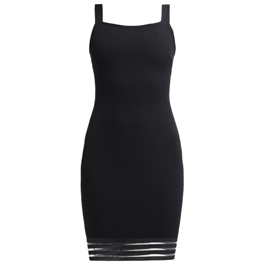New Look Sukienka z dżerseju black zalando czarny abstrakcyjne wzory