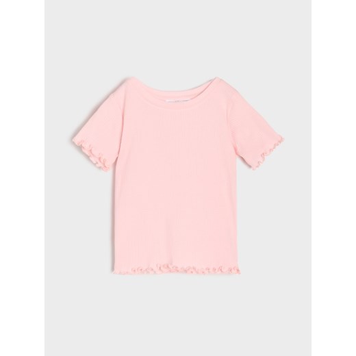 Sinsay - Koszulki z prążkowanej dzianiny 2 pack - wielobarwny Sinsay 74 Sinsay