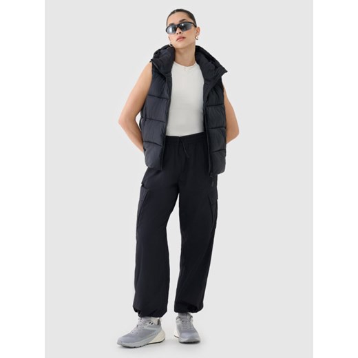 Damski top z zapięciem 4F 4FRSS25TSLEF221 - biały ze sklepu Sportstylestory.com w kategorii Bluzki damskie - zdjęcie 178220793