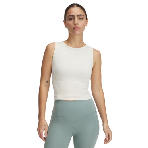 Damski top treningowy Under Armour UA Vanish Seamless Tank - biały ze sklepu Sportstylestory.com w kategorii Bluzki damskie - zdjęcie 178220921
