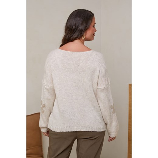 Sweter damski Curvy Lady z poliamidu 