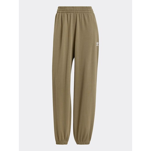 Spodnie damskie Adidas zielone w sportowym stylu